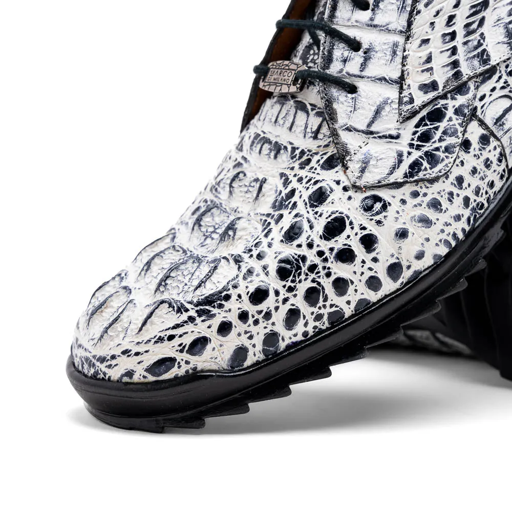Marco Di Milano Kratos in Newspaper Caiman Crocodile Sneakerd