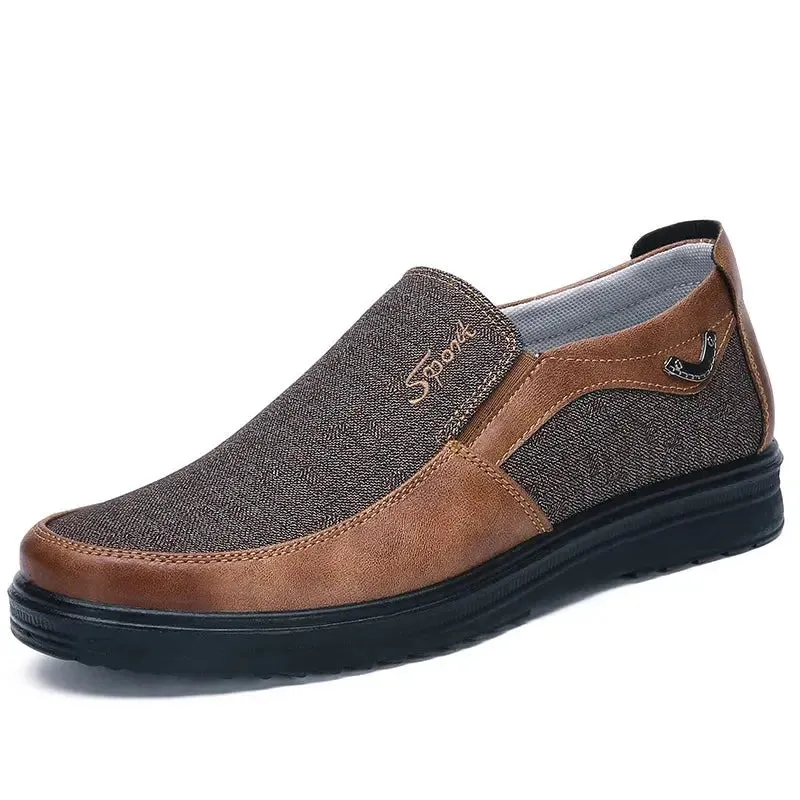 Men Casual Shoes Breathable Canvas Shoes Soft Slip-On Espadrilles for Men Loafers Sneakers Comfort Driving Footwear Big Size 50