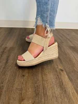 MIA Brittni Natural Wedge Espadrille Sandals