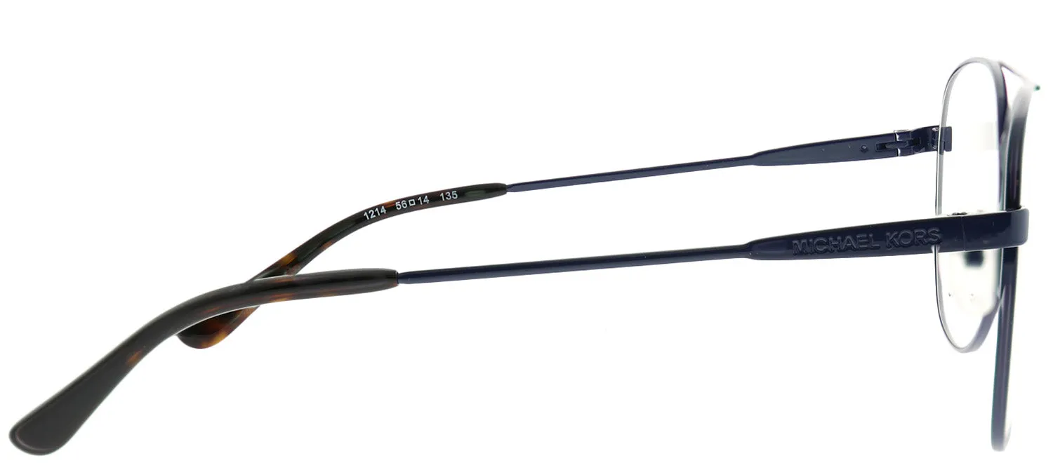 Michael Kors Procida MK 3019 1214 Aviator Metal Blue Eyeglasses with Demo Lens