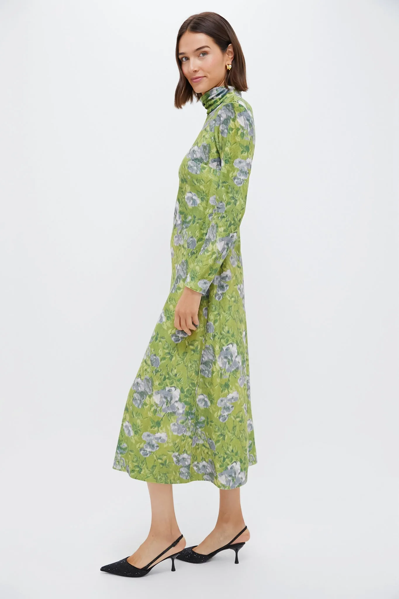 Muted Meadow Velvet Ellery Dress