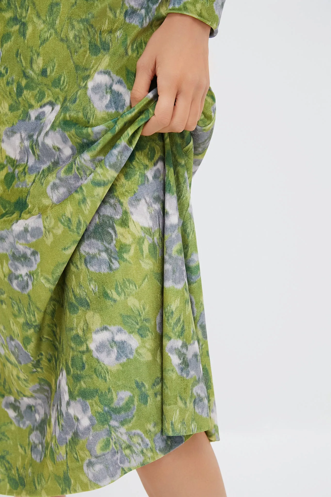 Muted Meadow Velvet Ellery Dress