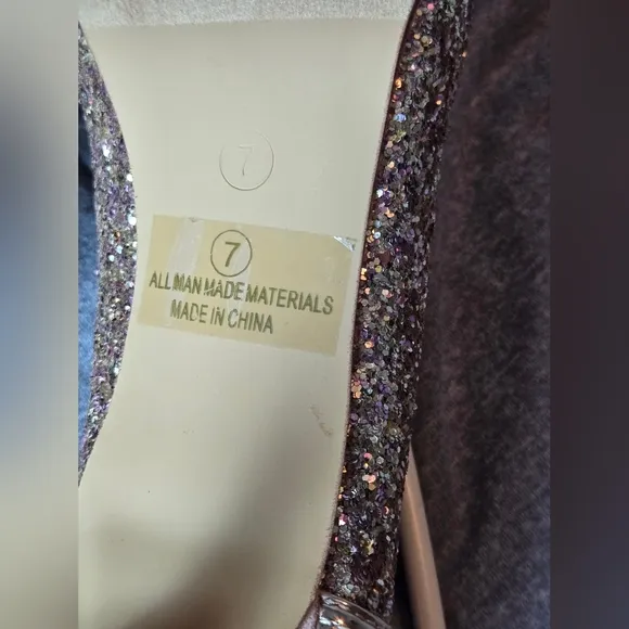 New! Journee Collection Kalani Sparkle Heels, Size 7