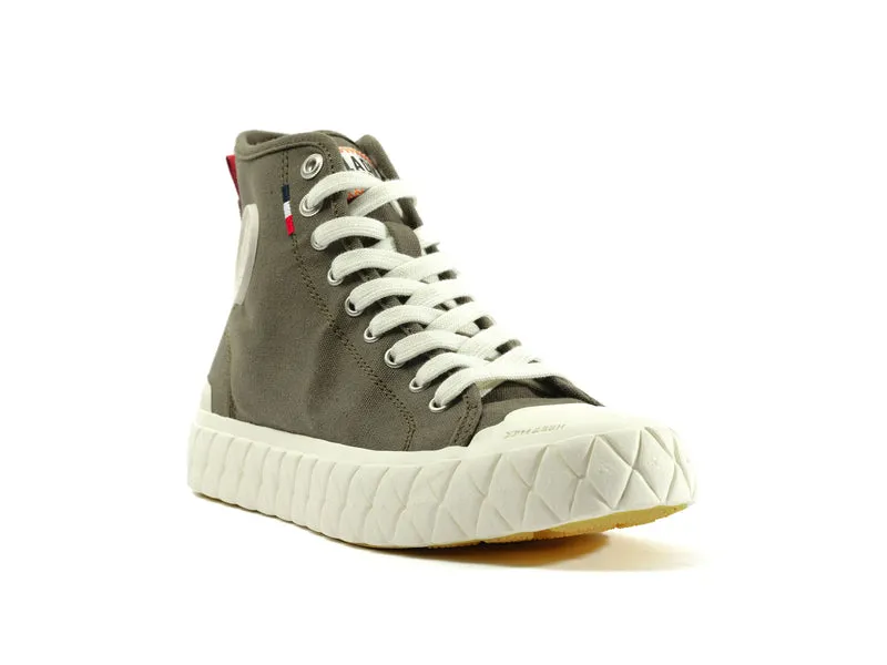PALLA ACE CANVAS MID OLIVE NIGHT