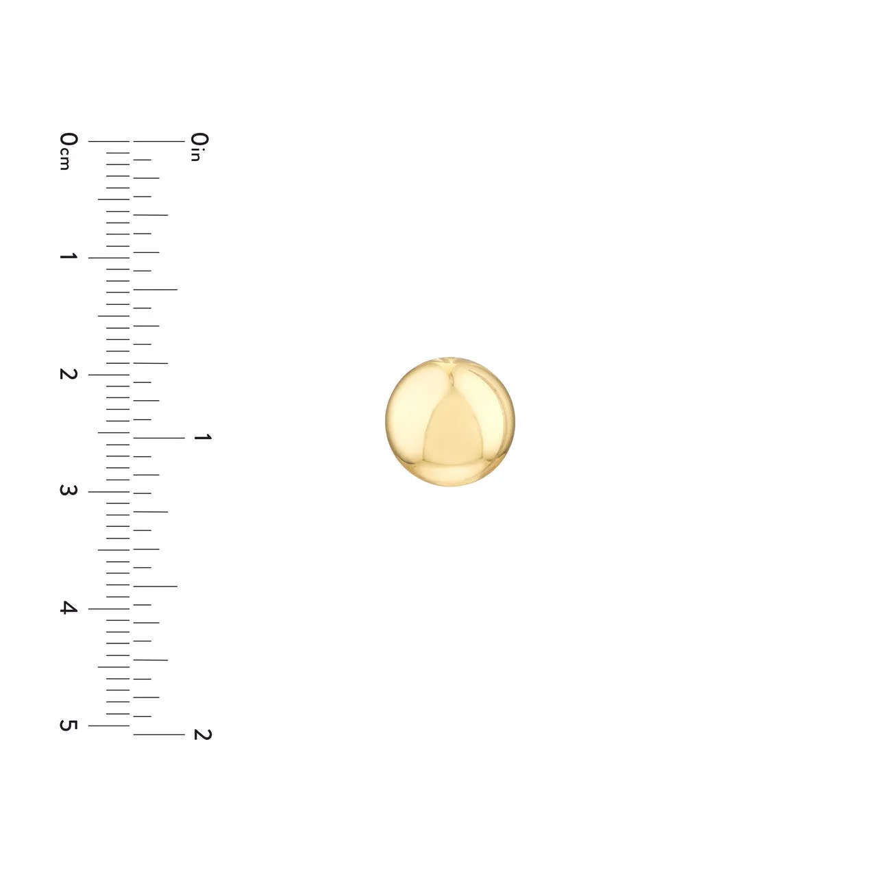 Polished Button Stud Earrings on Post Back