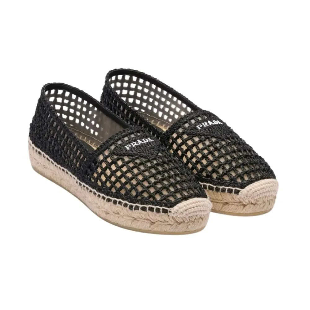 Prada Crochet espadrilles 'Black'