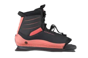 Radar Waterski Lyric Boot - Coral / Black - Front Feather Frame