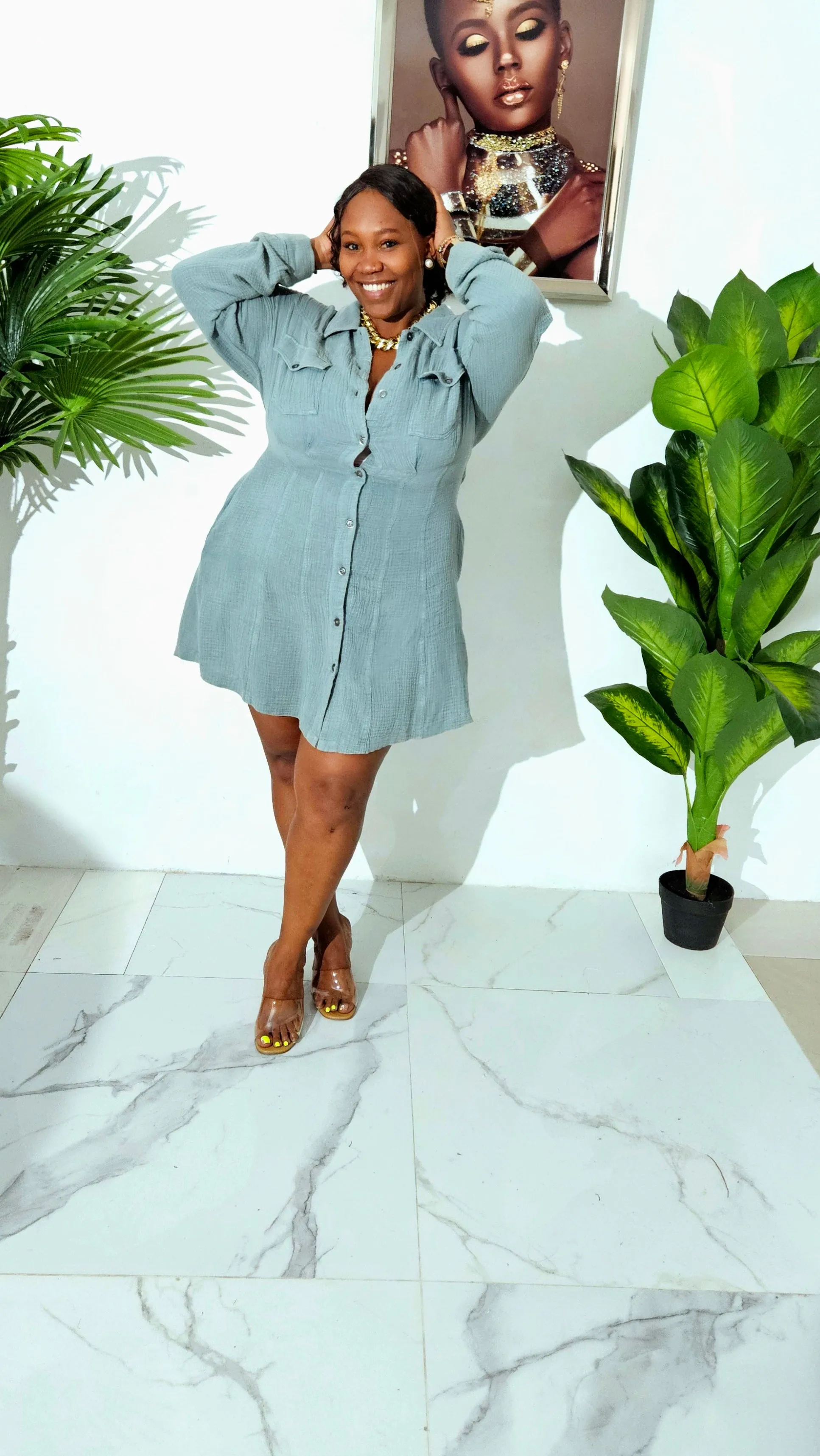 Rebel Chic Shirt Dress
