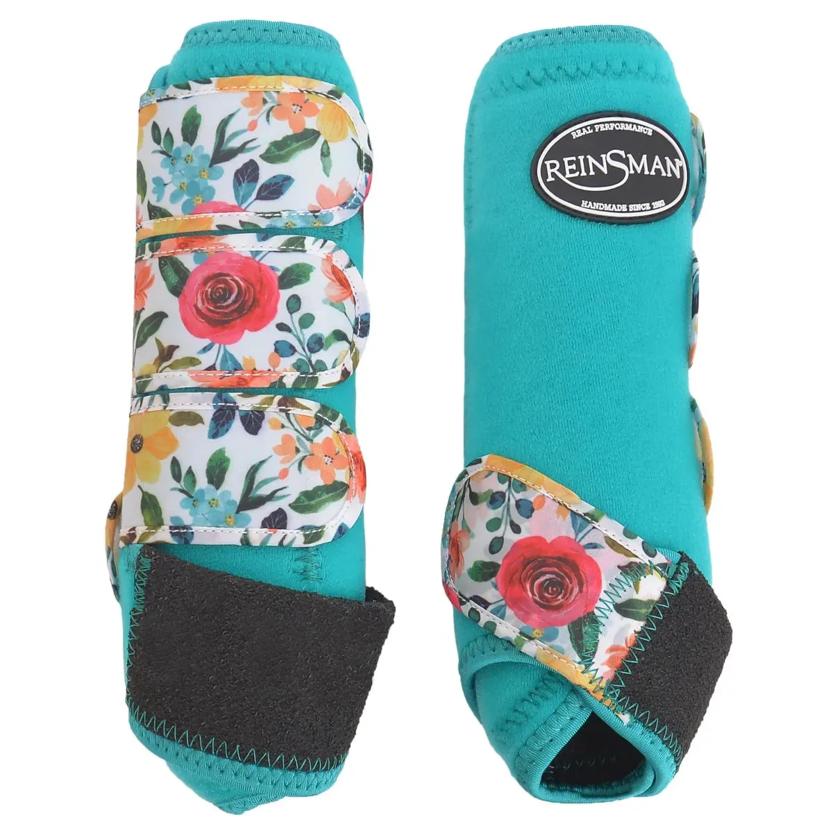 Reinsman Apex Sport Boots - Aqua Floral