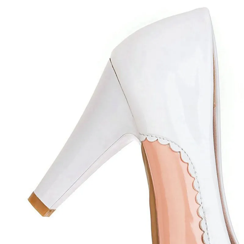 Retro Bowknot High Heels Shoes