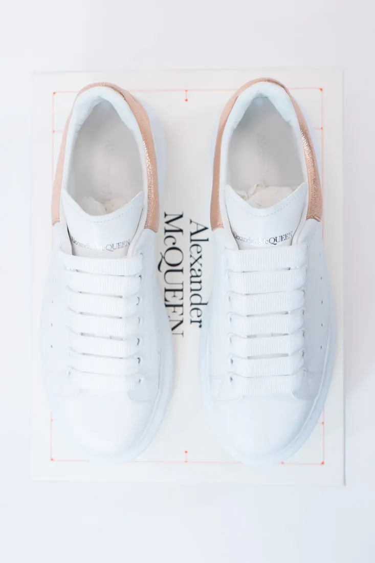 Rose Gold White Women’s Sneakers