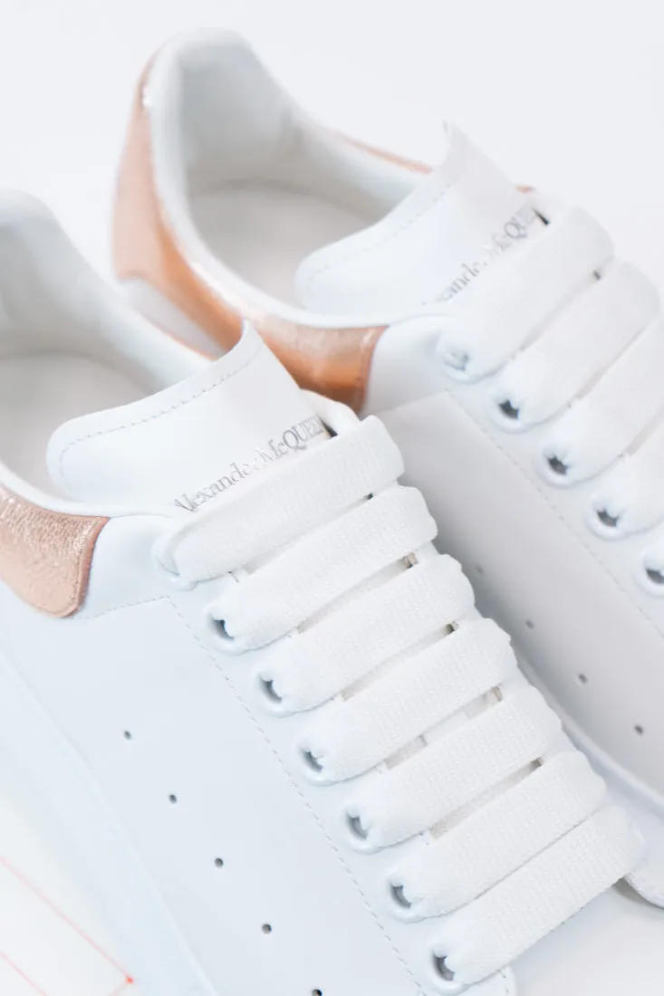 Rose Gold White Women’s Sneakers