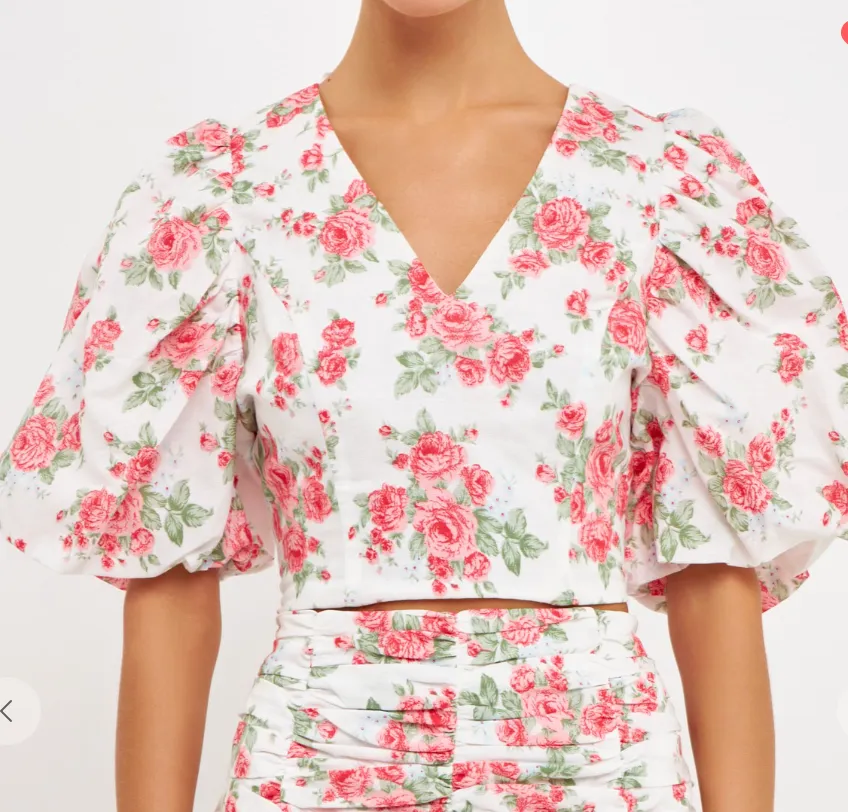Rosie Linen Puff Sleeve Top