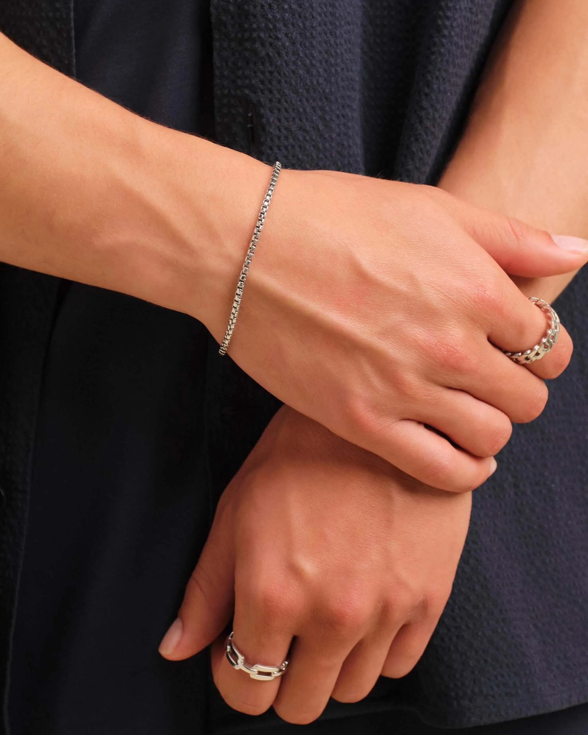 Round Box Bracelet - 2.5mm