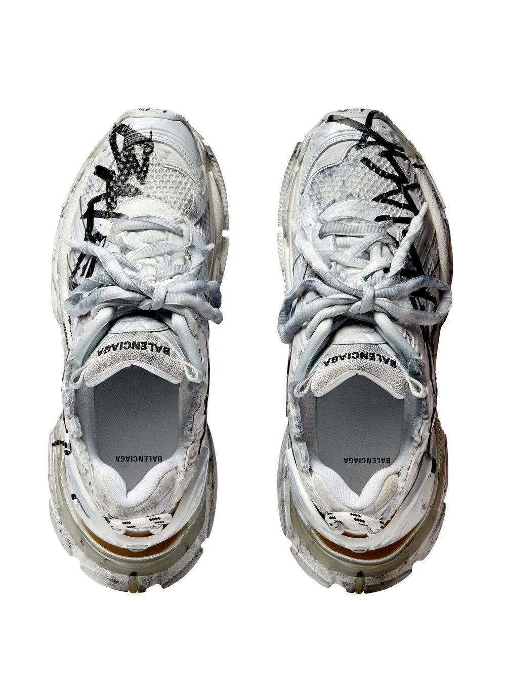Runner graffiti sneakers