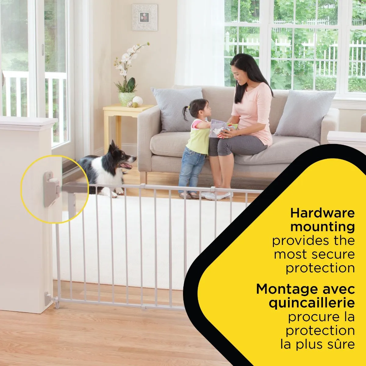Safety 1st Wide and Sturdy Sliding Gate - White