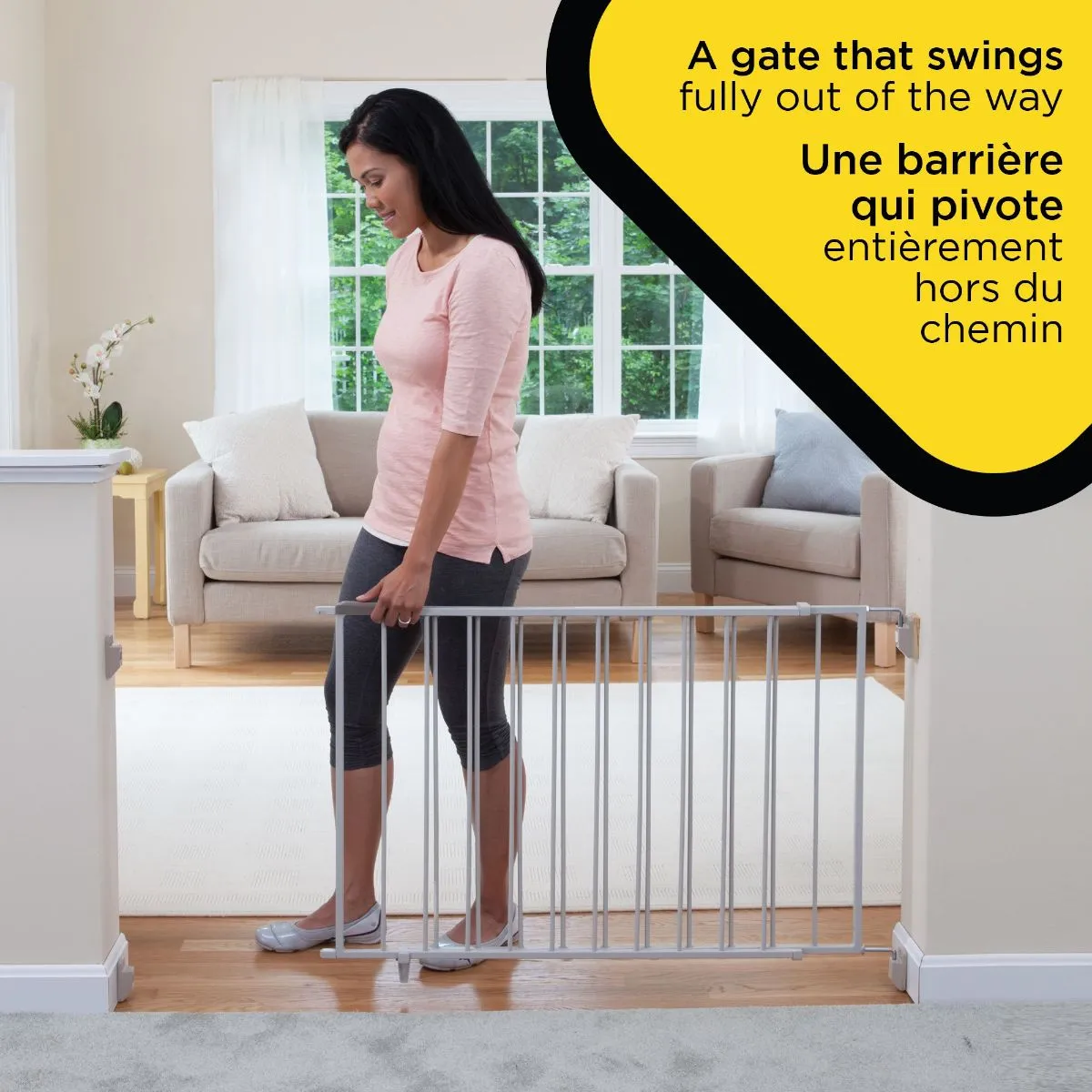 Safety 1st Wide and Sturdy Sliding Gate - White