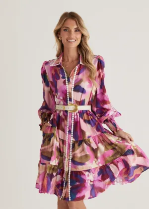 Santorini Dress - Orchid Floral