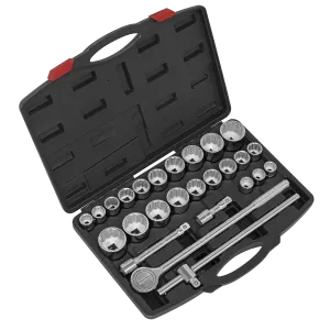 Sealey Socket Set 26pc 3/4"Sq Drive 12-point WallDrive® AK2582