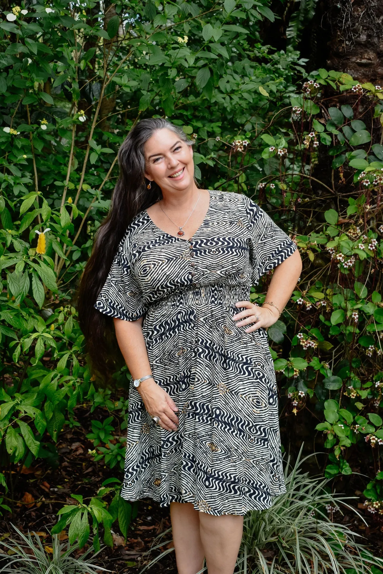 Serenity Midi Dress - Ethnic Sand