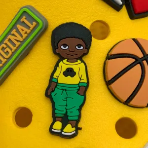 SHOE CHARMS - GREEN SWEATS LIL MAN