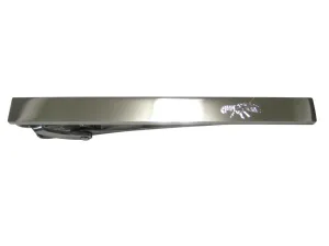 Silver Toned Etched Sleek Crayfish Crawfish Crawdad Tie Clip