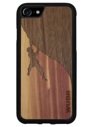 Slim Wooden Phone Case (Rock Climber Inlay)
