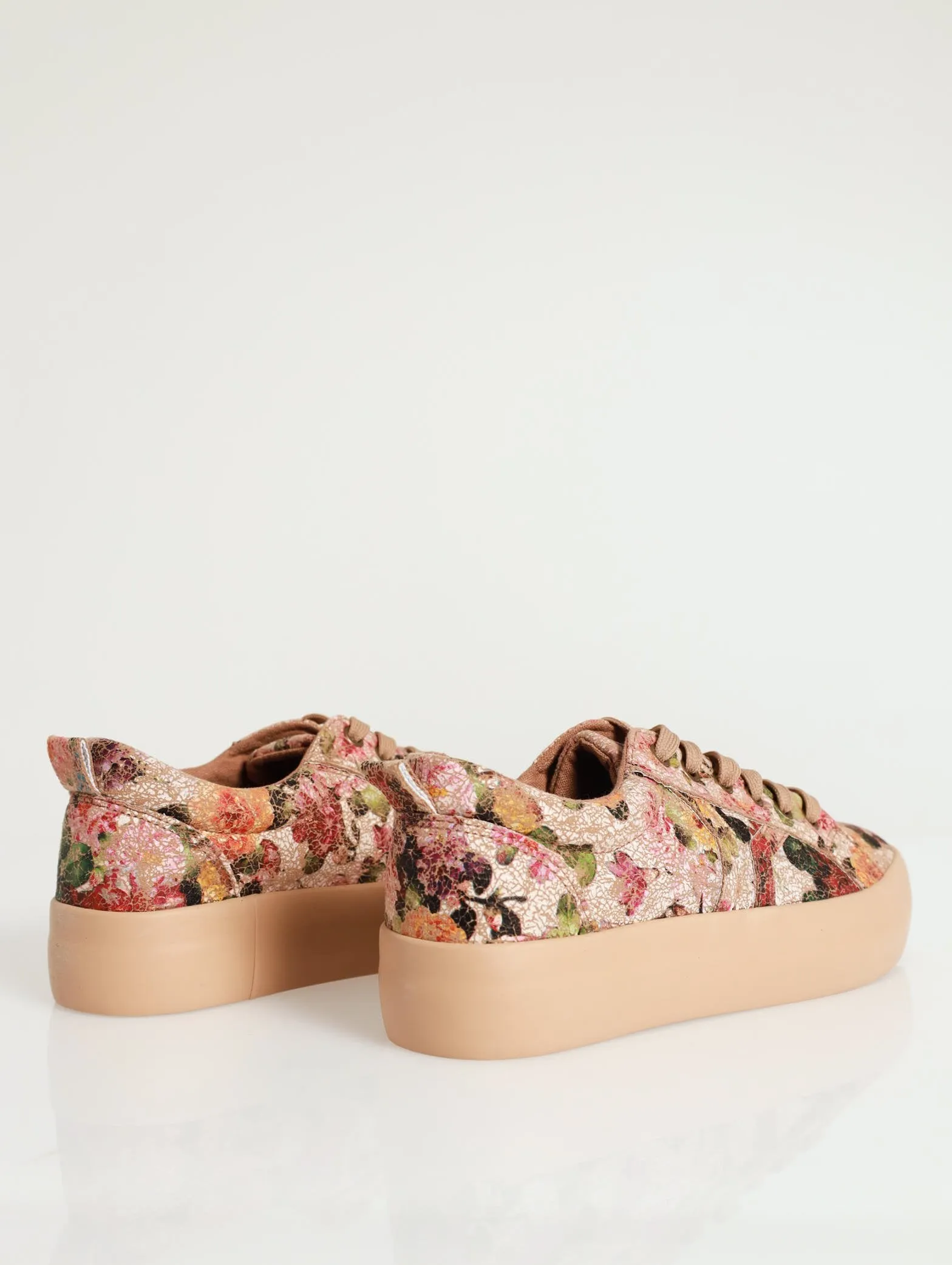 Soft Fordan Floral Sneaker - Taupe