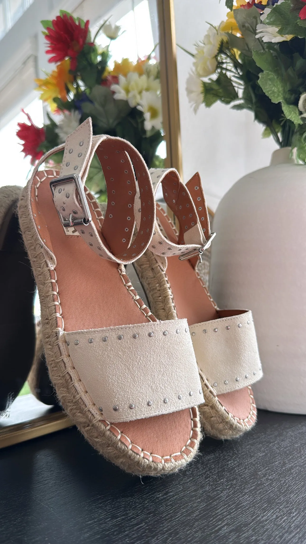 Sunbeam Studded Sandal, Bone