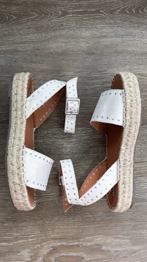 Sunbeam Studded Sandal, Bone