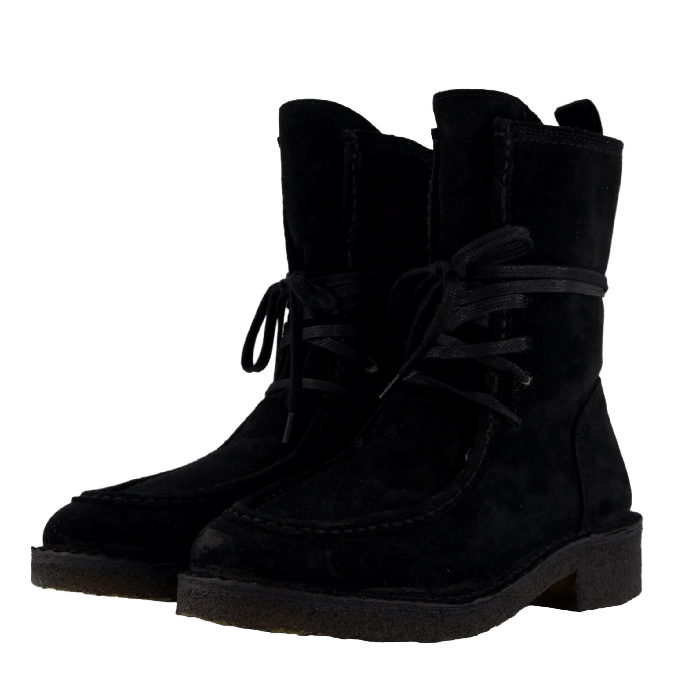 T6959 Black Suede/black Sole 500
