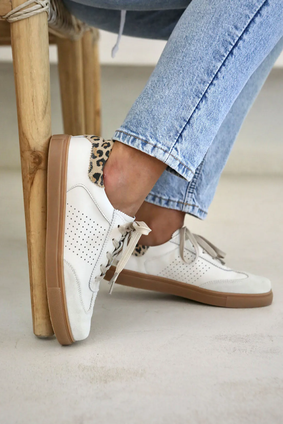 Tamara Beige   Leopard Scalloped