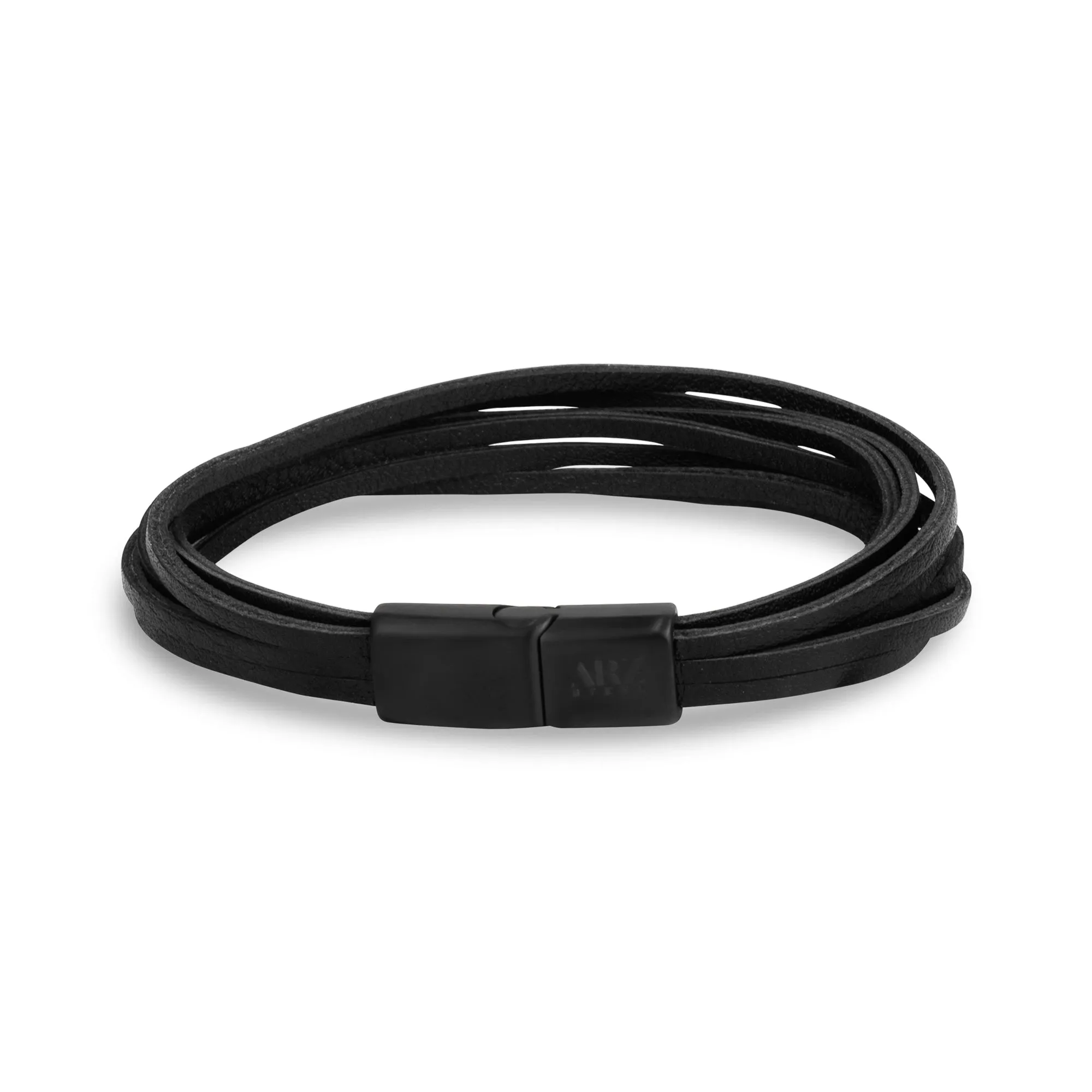 Thin Multi Strand Leather Bracelet