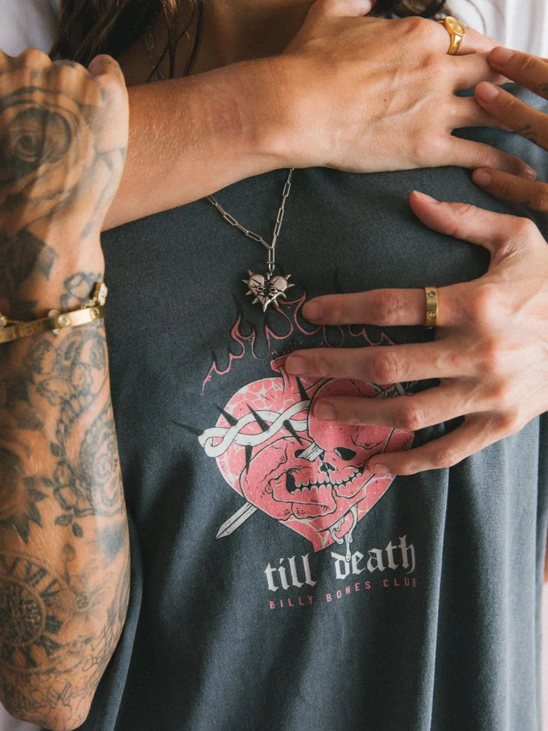 TILL DEATH 3.0 TEE - WASHED BLACK / PEPPER