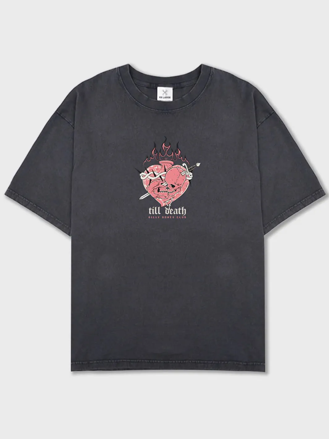 TILL DEATH 3.0 TEE - WASHED BLACK / PEPPER