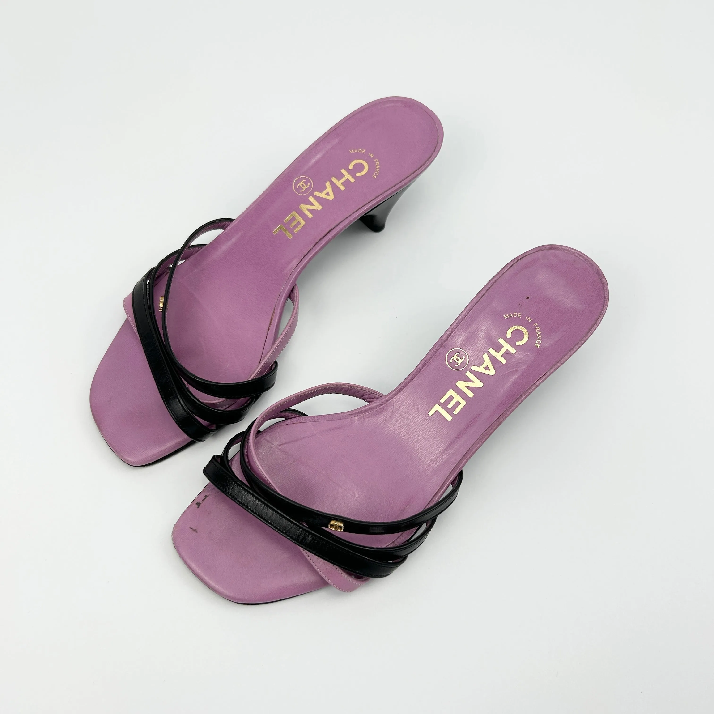 Vintage Chanel Mules Heels