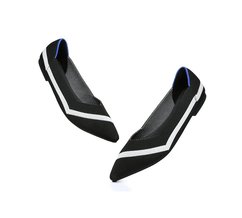 Women Foldable Pointed Toe Ballerina Flats Tania