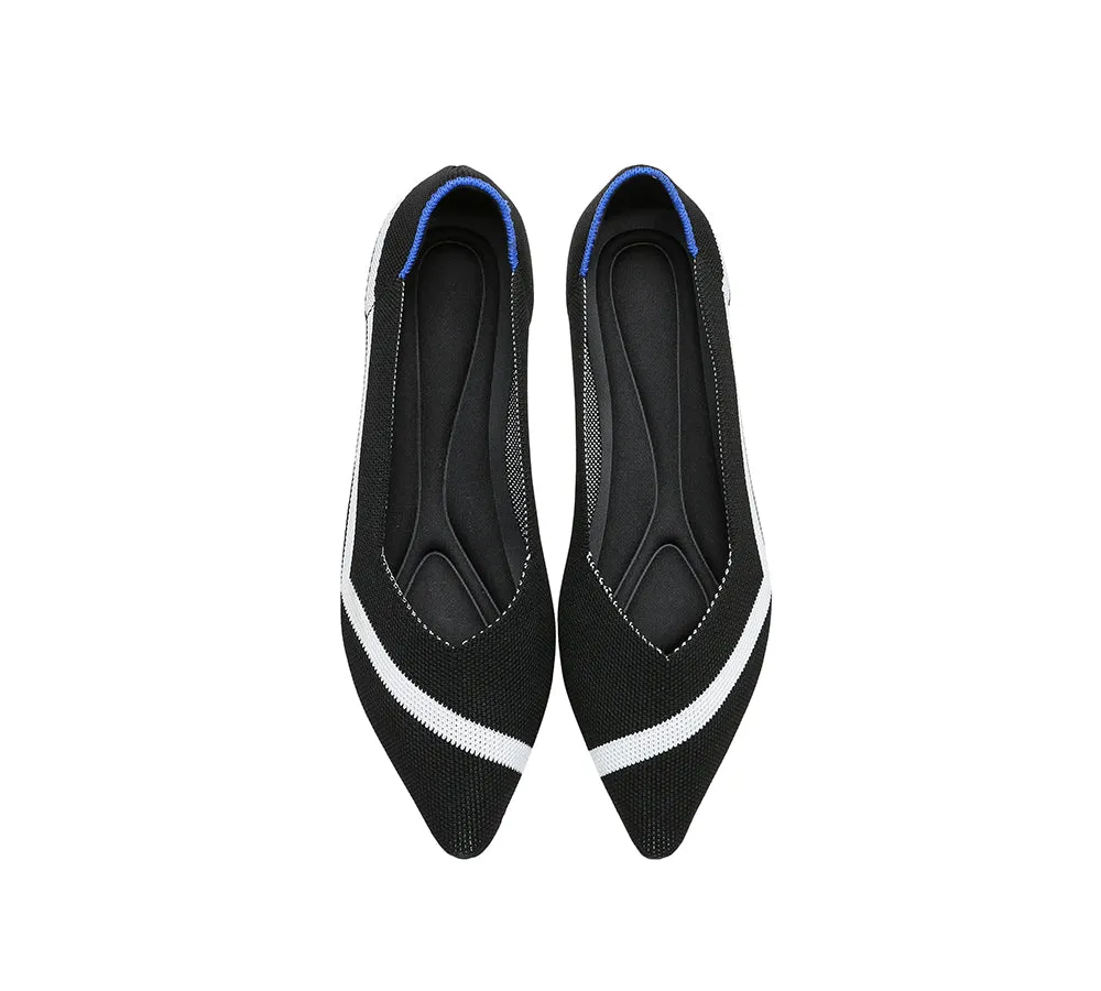 Women Foldable Pointed Toe Ballerina Flats Tania