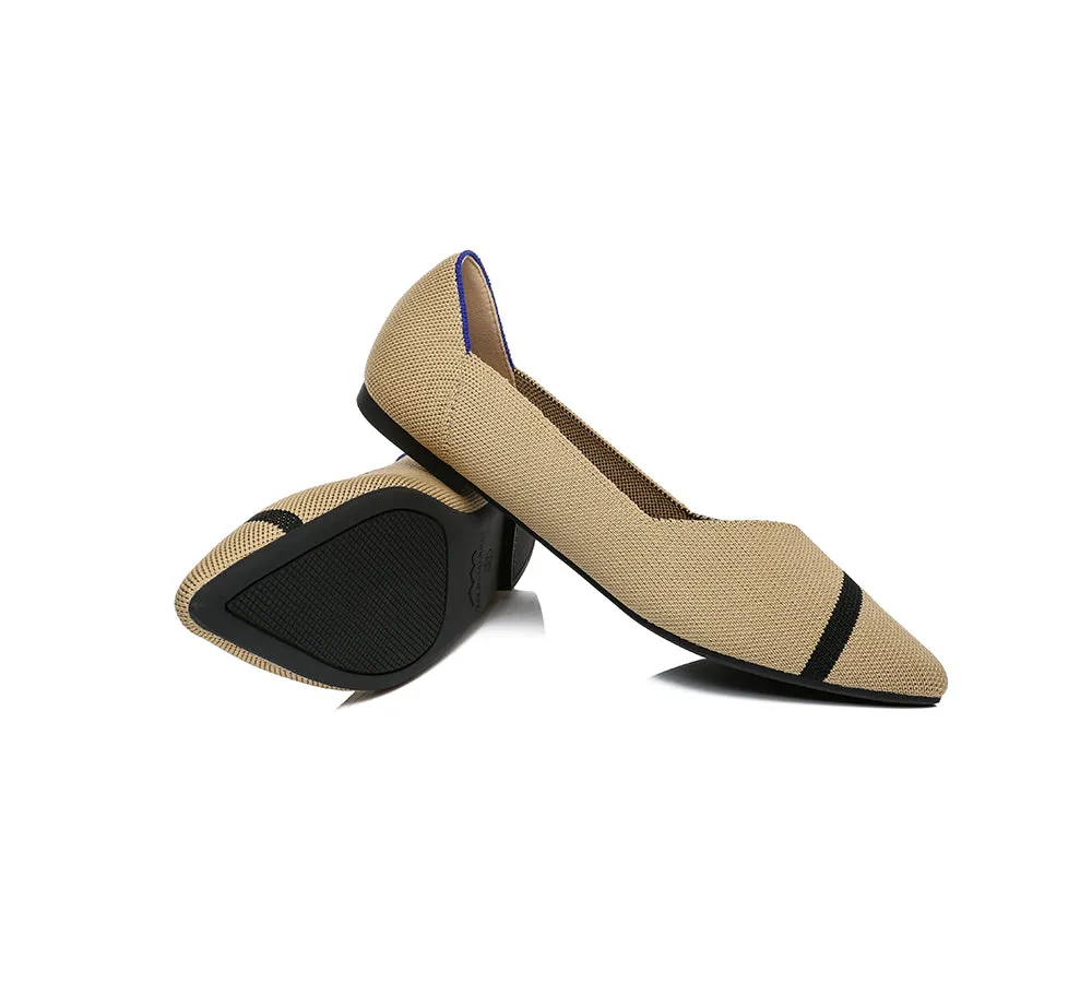 Women Foldable Pointed Toe Ballerina Flats Tania