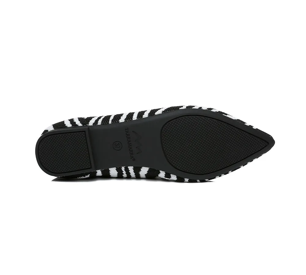 Women Foldable Pointed Toe Ballerina Flats Tania