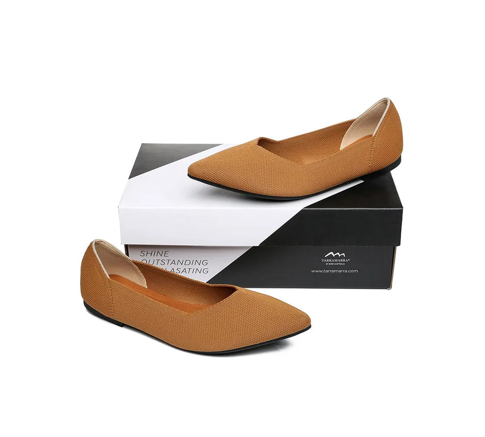 Women Foldable Pointed Toe Ballerina Flats Tania