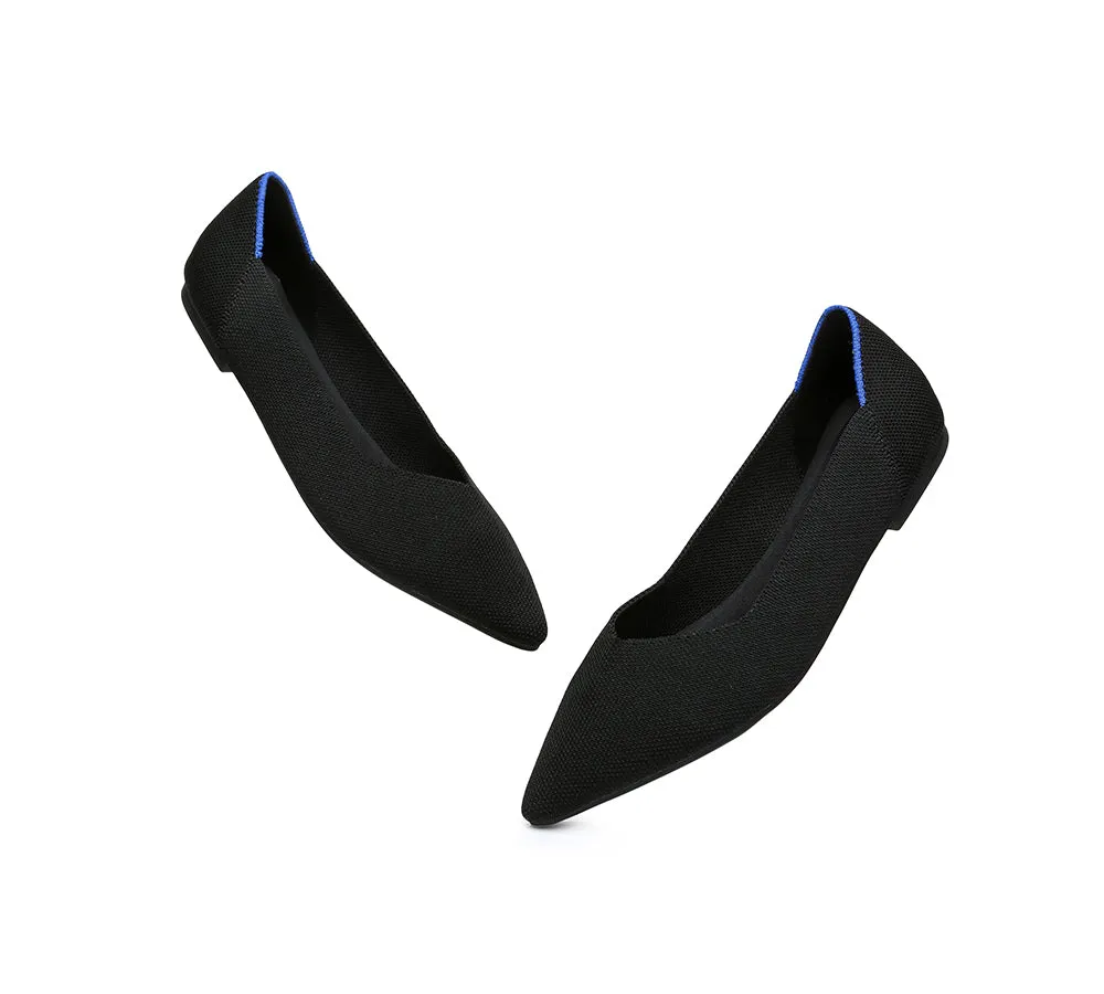 Women Foldable Pointed Toe Ballerina Flats Tania