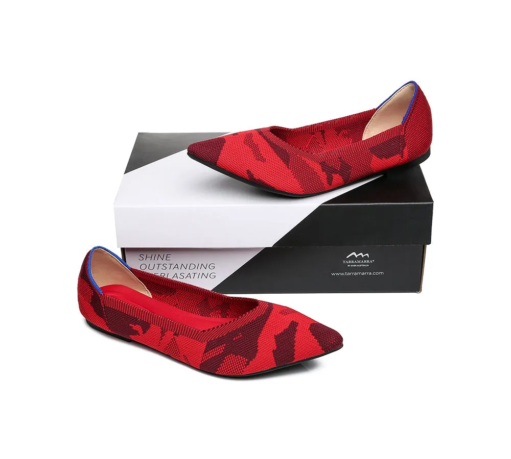 Women Foldable Pointed Toe Ballerina Flats Tania