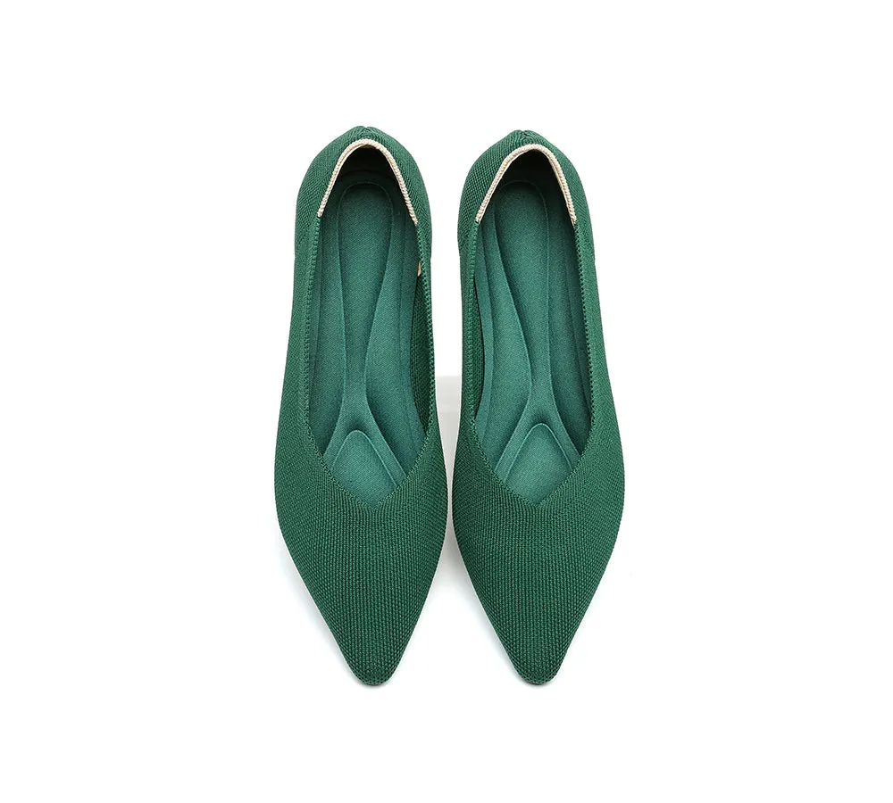 Women Foldable Pointed Toe Ballerina Flats Tania