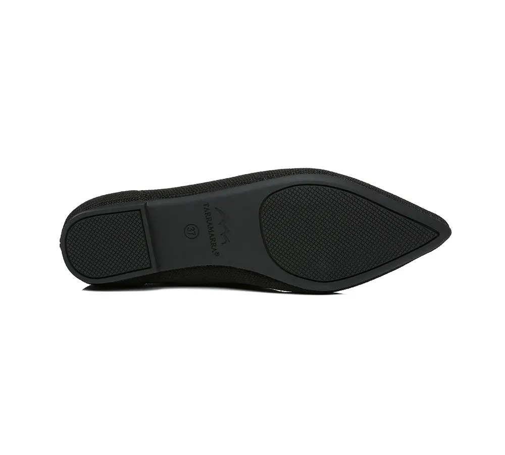 Women Foldable Pointed Toe Ballerina Flats Tania
