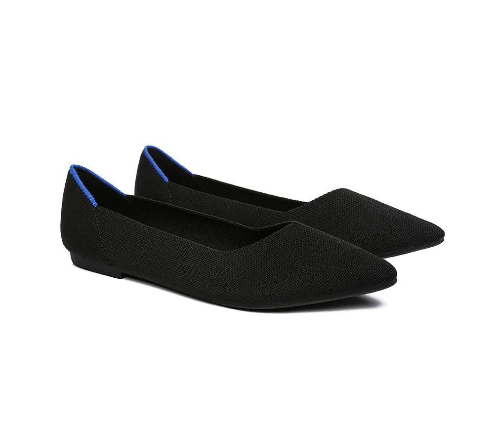 Women Foldable Pointed Toe Ballerina Flats Tania