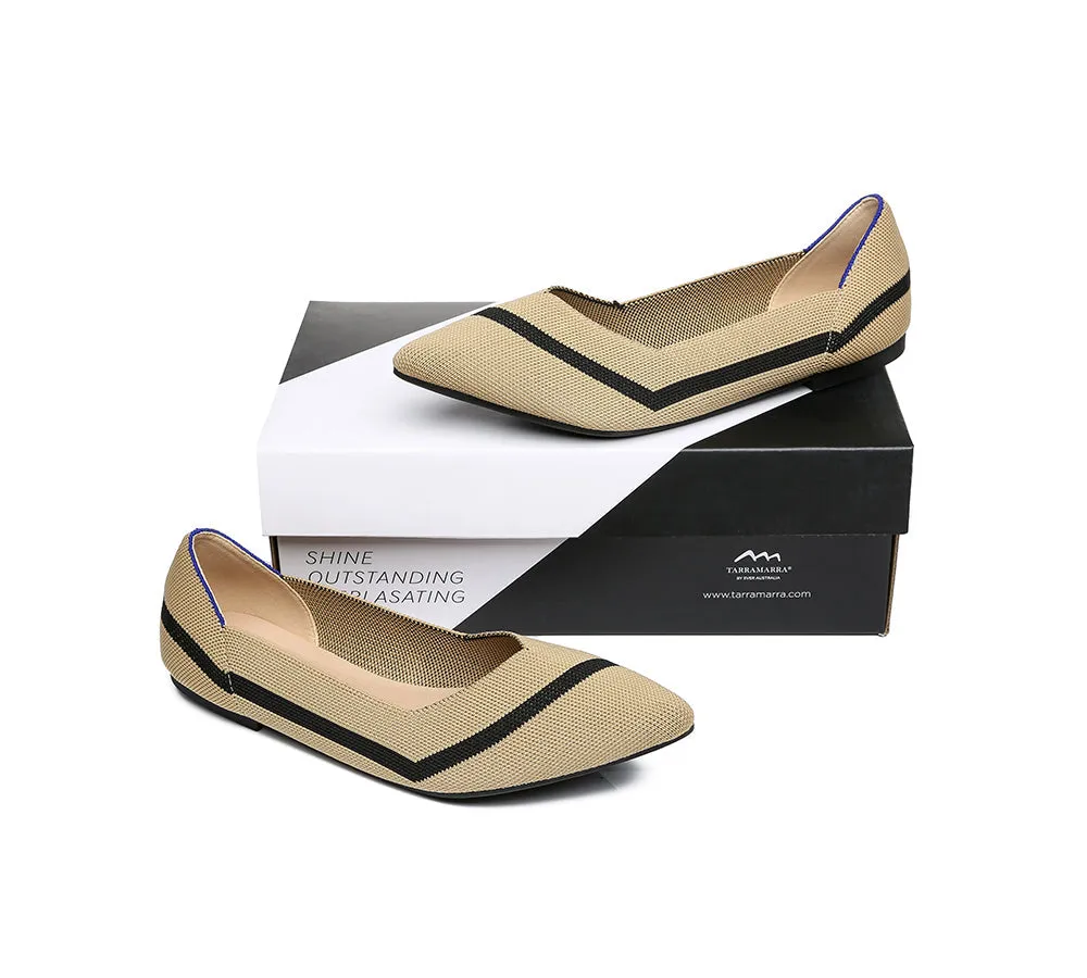 Women Foldable Pointed Toe Ballerina Flats Tania
