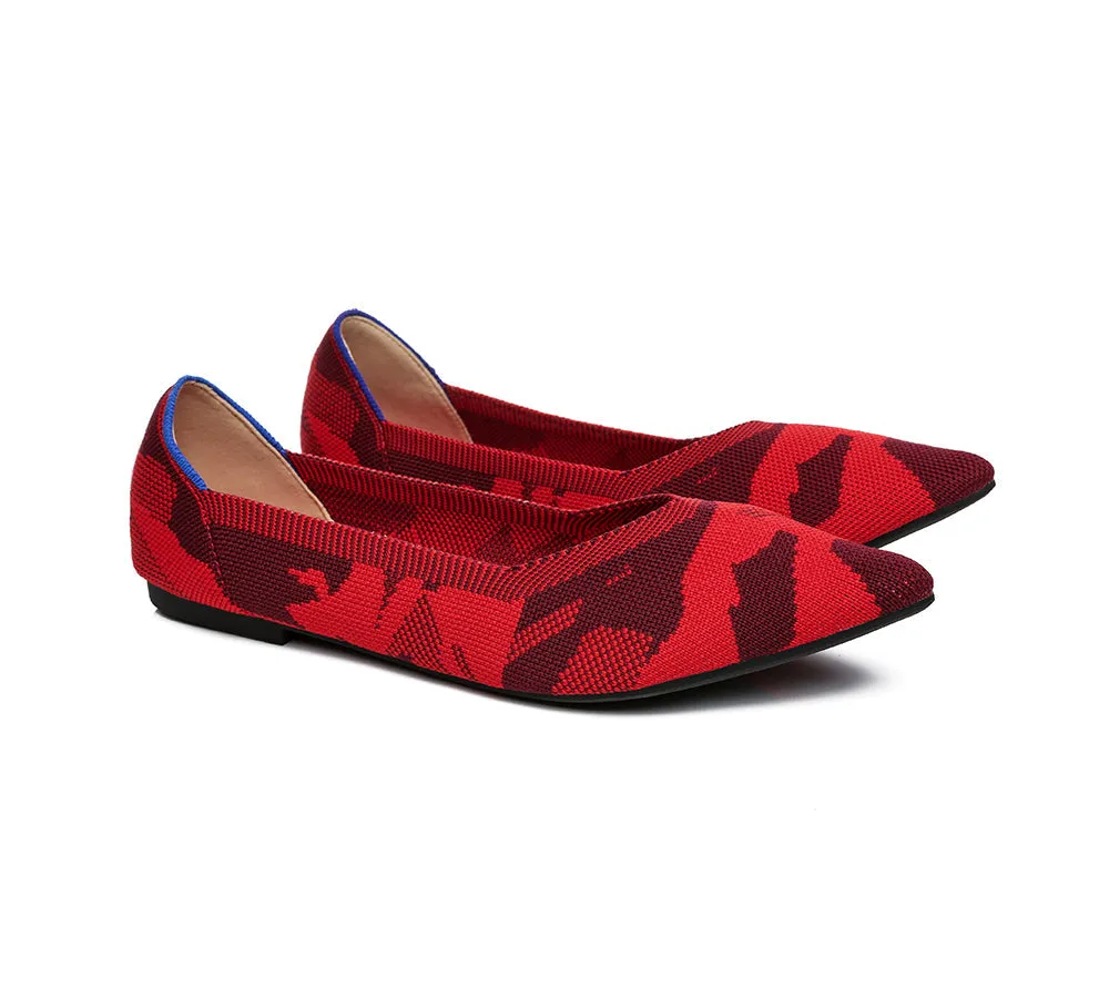 Women Foldable Pointed Toe Ballerina Flats Tania