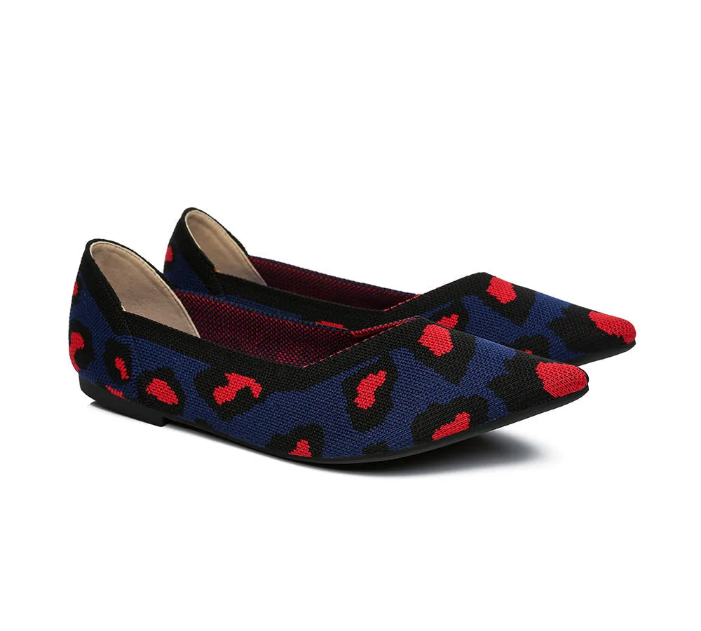 Women Foldable Pointed Toe Ballerina Flats Tania