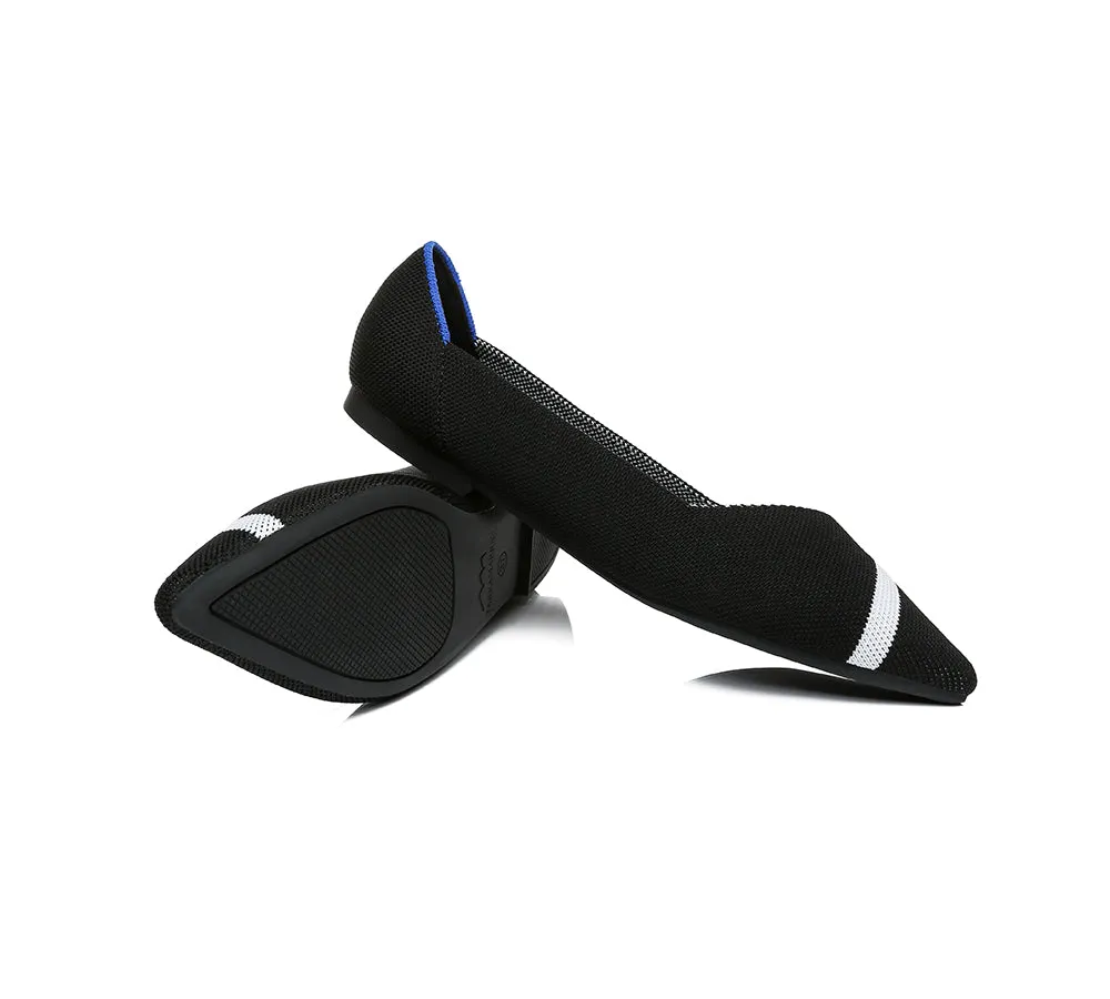 Women Foldable Pointed Toe Ballerina Flats Tania